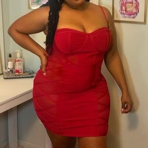 Bandage body con dress